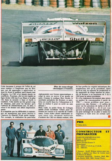 Porsche Kremer CK5