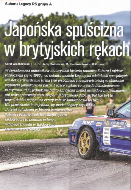 Subaru Legacy Turbo RS.