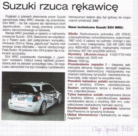 Suzuki Sx4 WRC