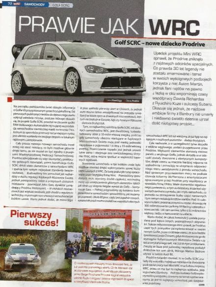 VW Golf SCRC Prodrive.