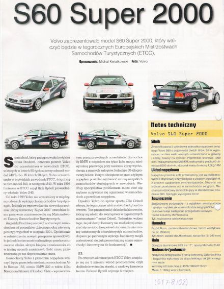 Volvo S60 Super 2000