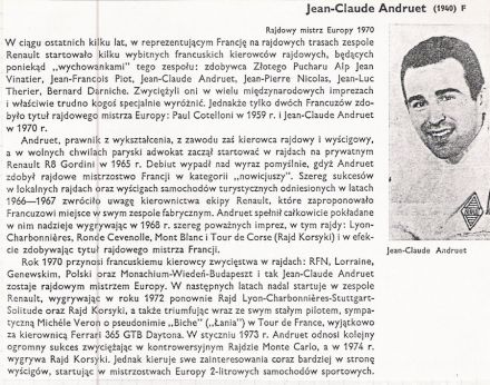 Jean Claude Andruet (F)